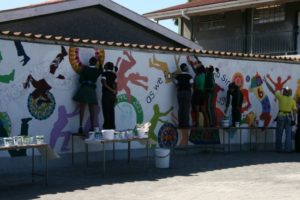 Learners painting